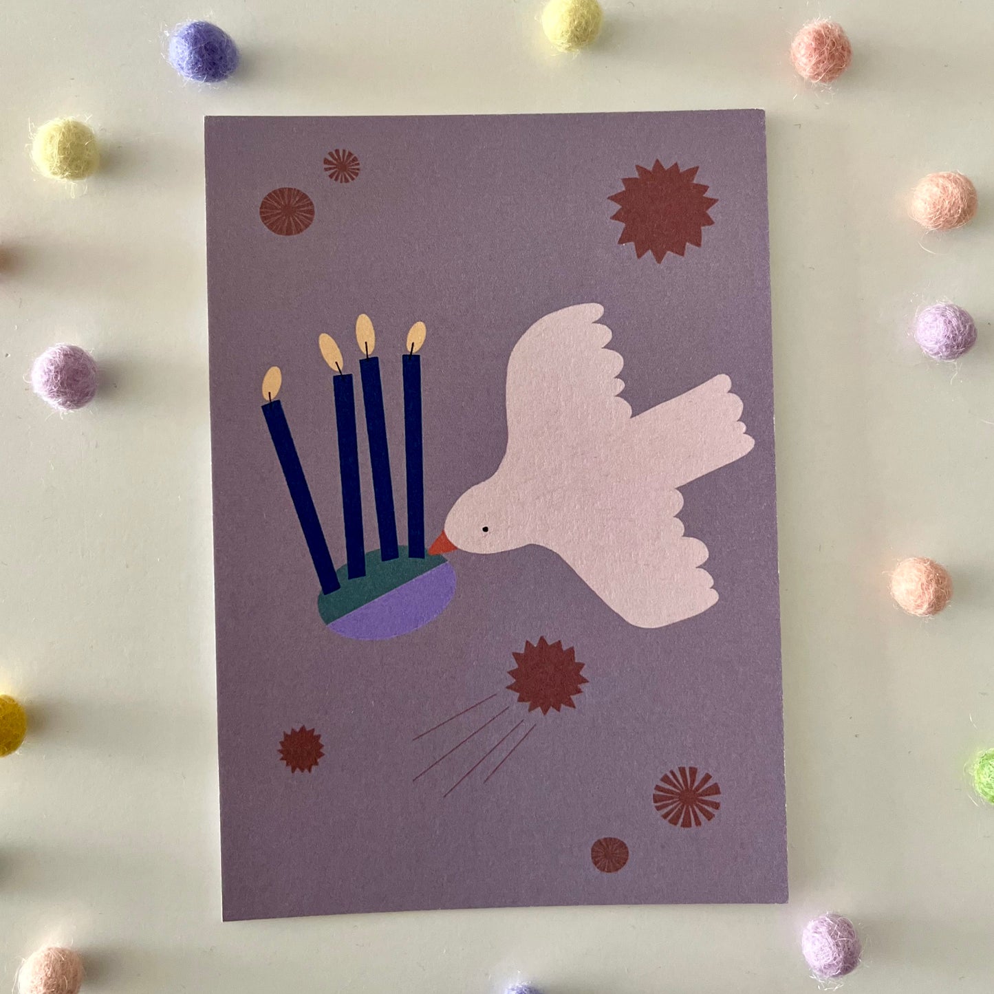 Postkarte Weihnachten | Taube