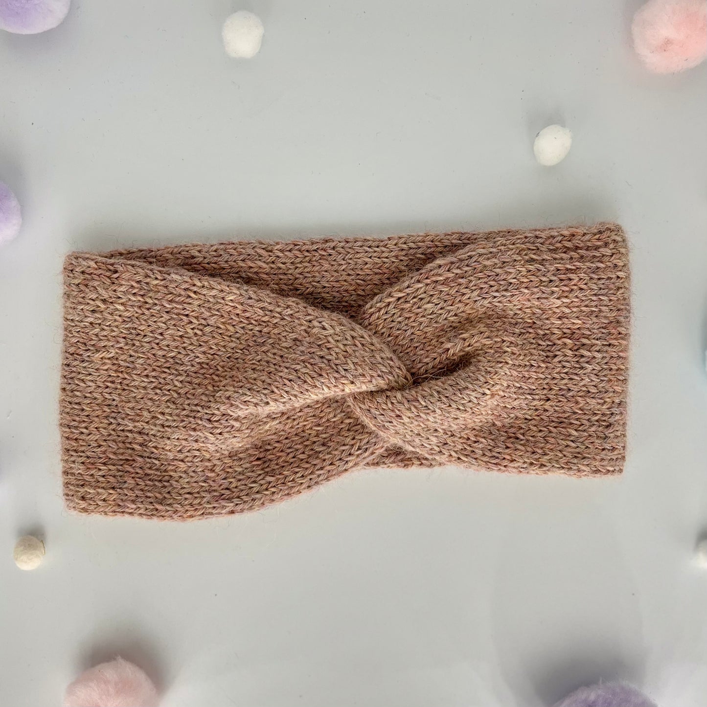 Stirnband | Knotenstirnband | rosa | Wolle | Damen