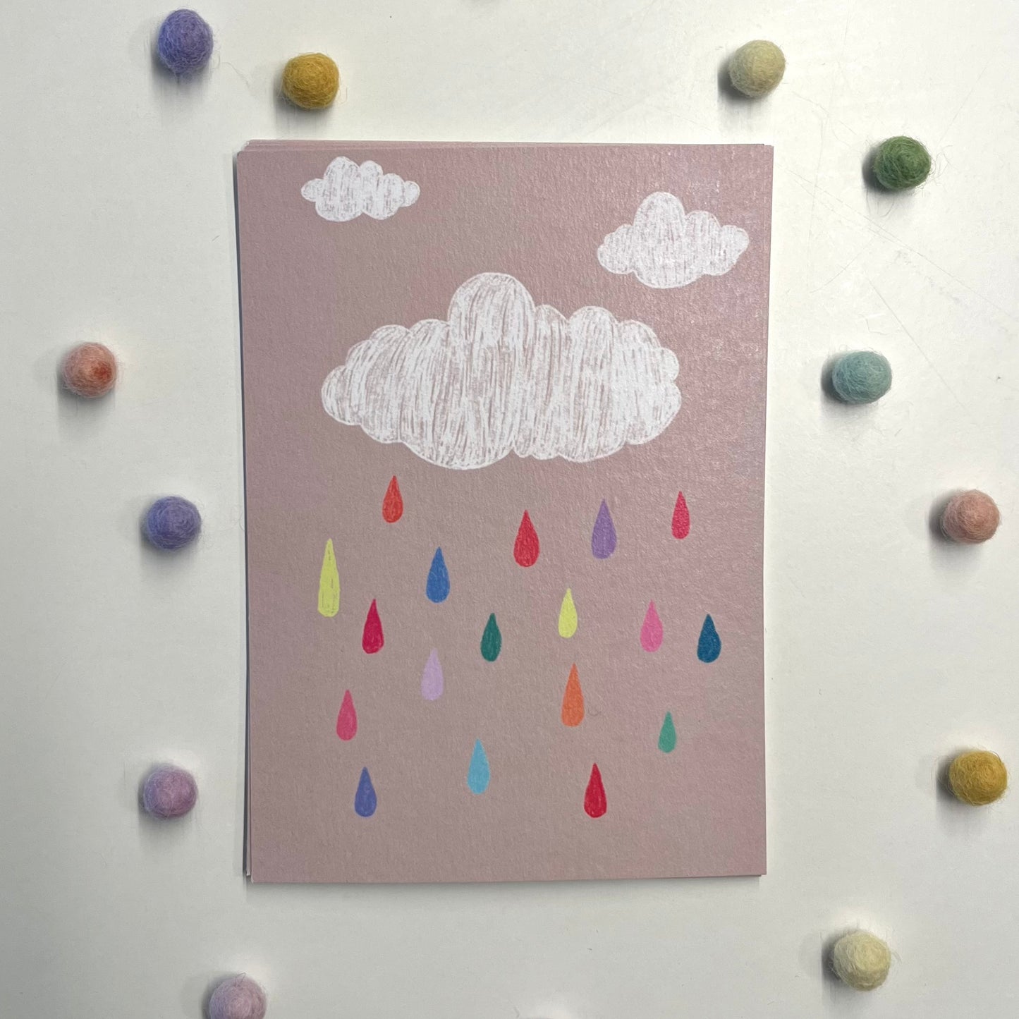 Postkarte Wolke | Regenbogen