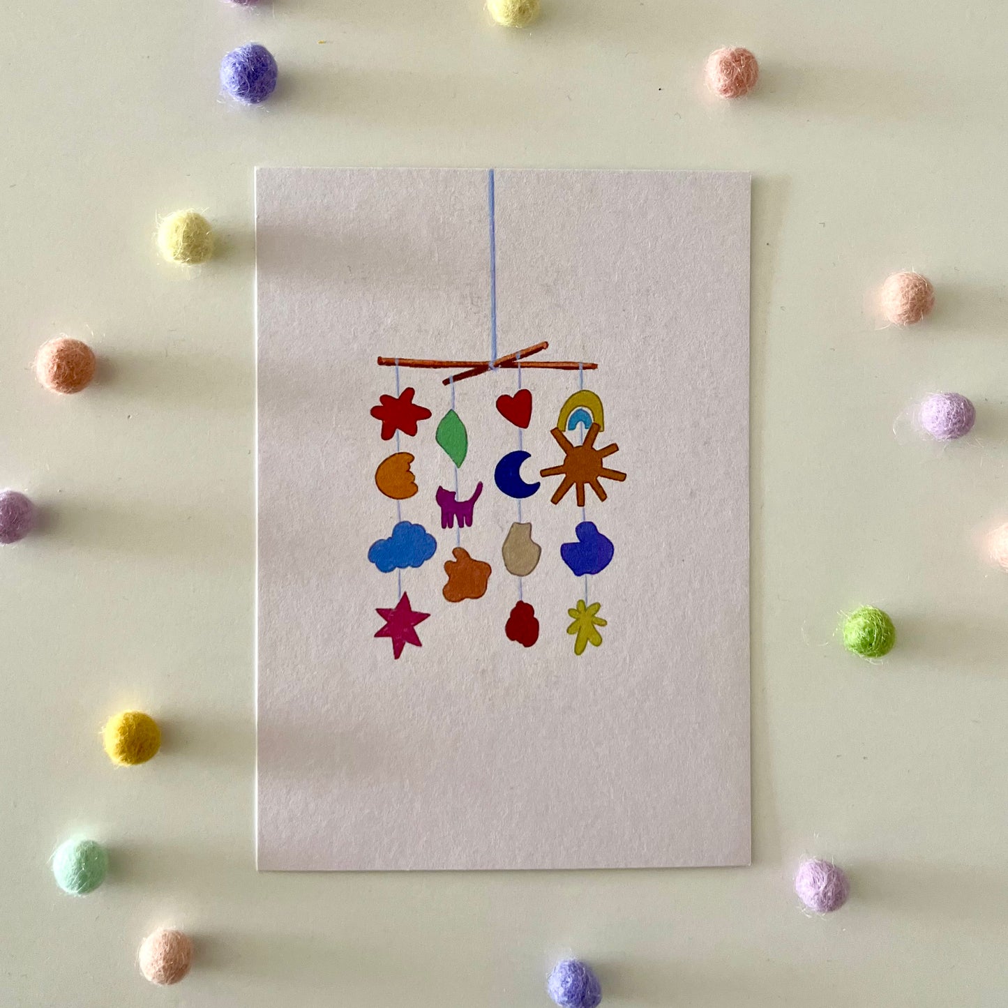 Postkarte Geburt | Mobile