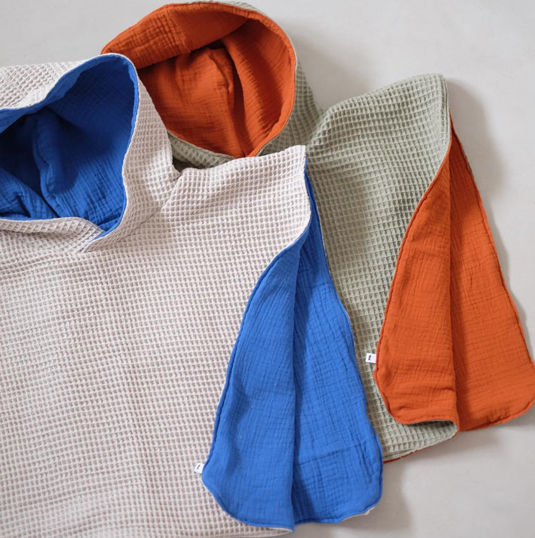 Badeponcho | Poncho zweifarbig
