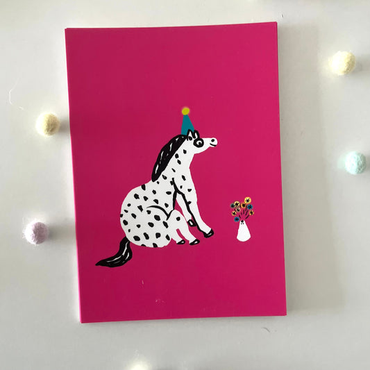 Postkarte Pony | Pink