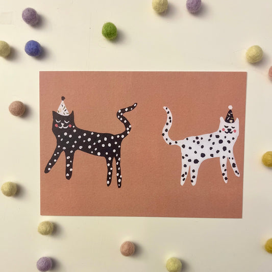 Postkarte Leoparden | Geburtstag