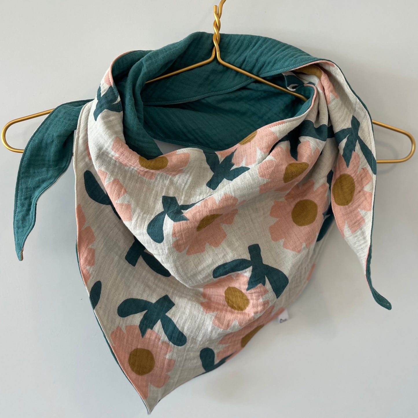 Halstuch Musselin Blumen