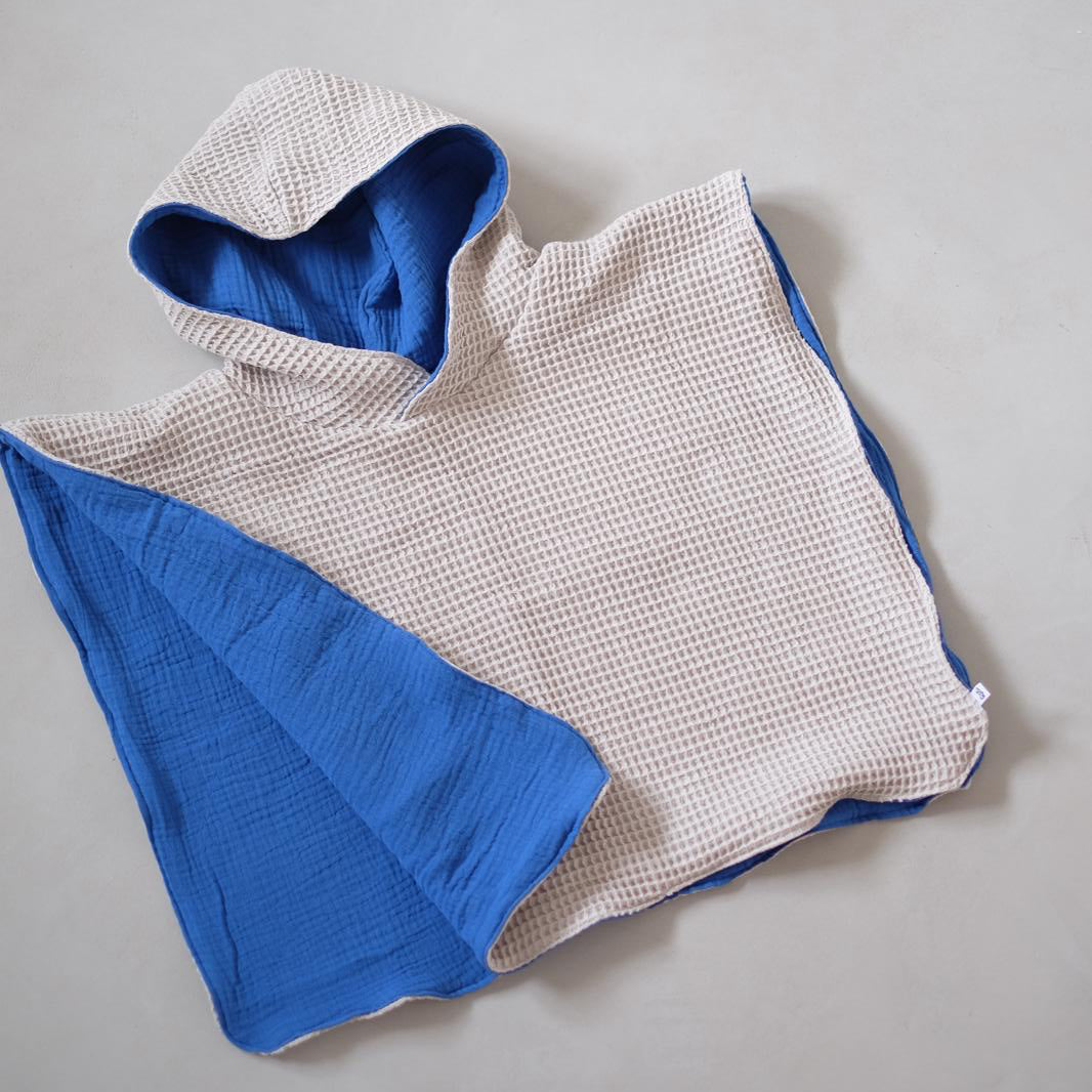 Badeponcho | Poncho zweifarbig