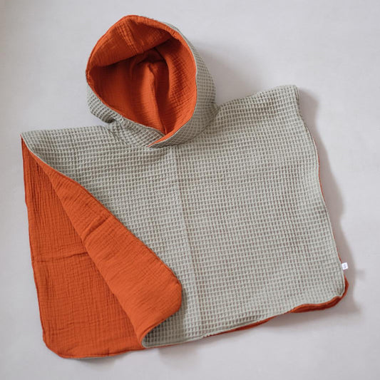 Badeponcho | Poncho zweifarbig